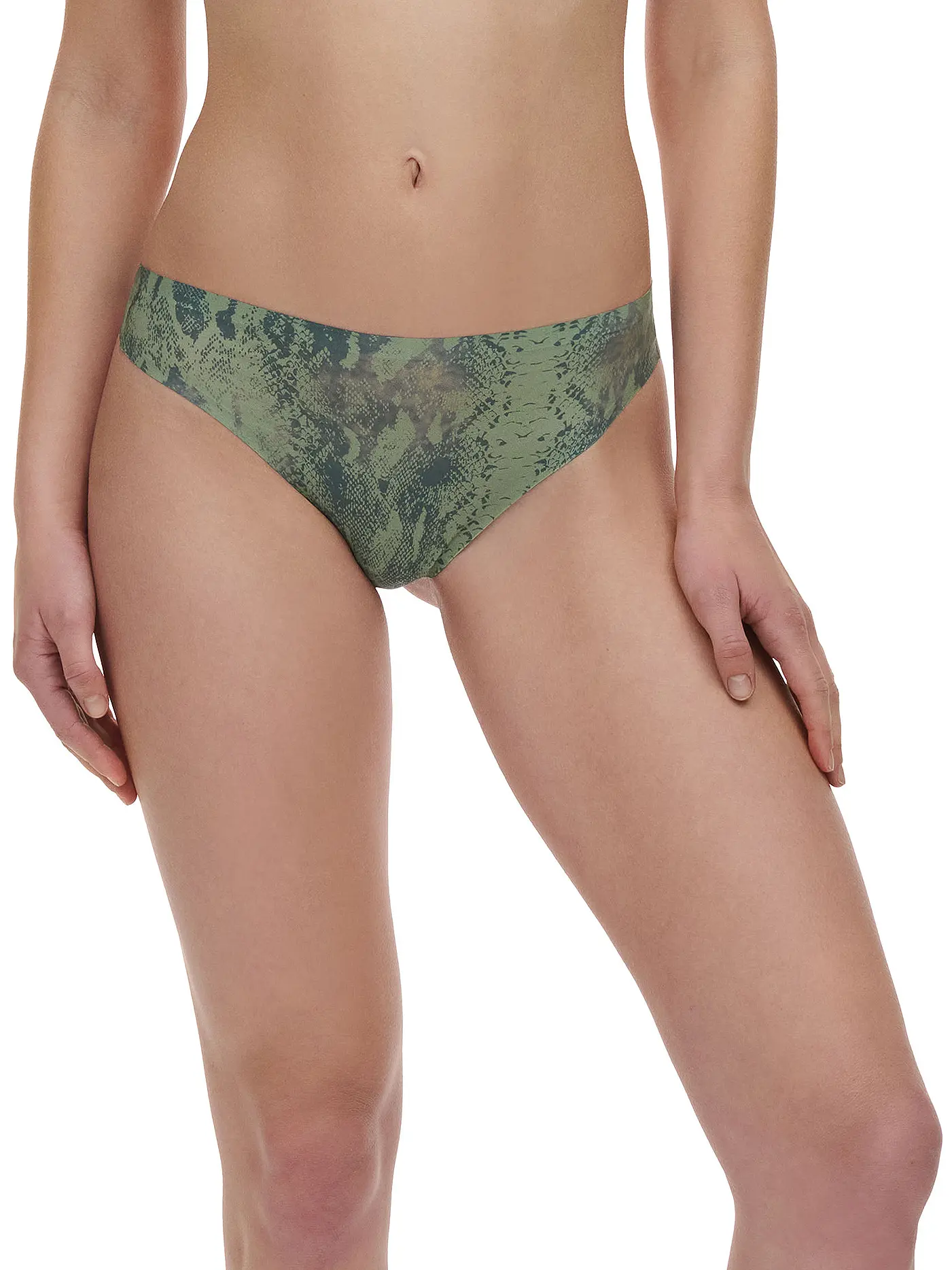 CHANTELLE | String SOFTSTRETCH leopard nude | olive